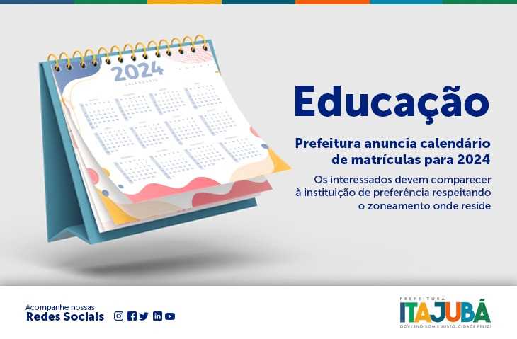 Secretaria de Educação de MG divulga calendário escolar 2024 da rede